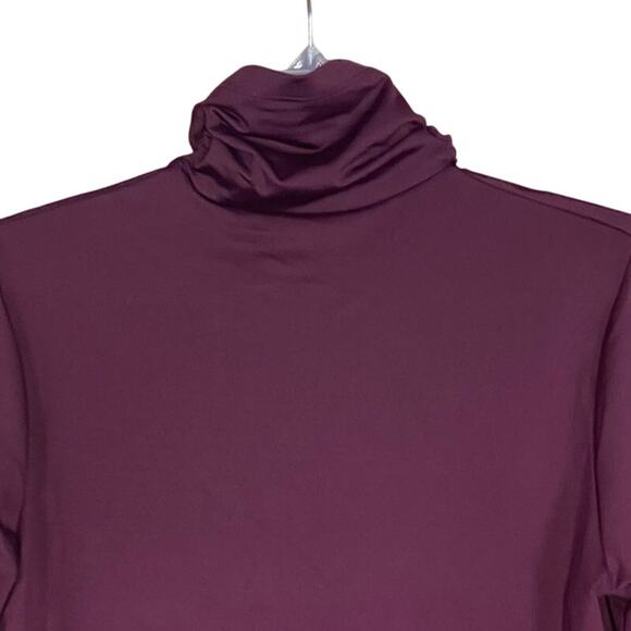 Susan Graver Size Small Wine Essentials Liquid Knit Mock-Neck Tunic Top - Picture 3 of 6